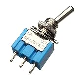 10個セット SPDT 3 ピン トグル スイッチ AC 125V 6A ON/ON 2 ポジション 並行輸入品