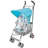 Maclaren Volo Stroller - Silver Rotary Print Blue by Maclaren