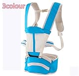 抱っこ紐 シンプル 通気 安心 多機能 ベビーキャリア おんぶひも ベビーシッター ベビーベルト 子供お出かけ用品 オールシーズン 抱っこ紐 フリーサイズ ブルー