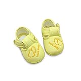 ANTETOKUPO　ベビーシューズ　綿　 ファーストシューズ　女の子＆男の子　(10.5cm 11cm 11.5cm) (11cm, イエロー) [並行輸入品]