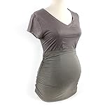 belly armor ベリィアモール  電磁波対策 ベリィ・マタニティ・Tシャツ BT   グレー 本体 95%レーヨン 5%ポリウレタン  別布 ナイロン100% (銀コーティング) 胸囲:101