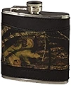 Weber Camo Leather Goodsレザーフラスコ、カモ/ブラック、6オンス