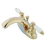 Kingston Brass KB7642PL Two Handle 4 in. Centerset Lavatory Faucet with Retail Pop-up