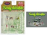 アメリカン ジオラマ 1/64 フィギア ファミリー アドベンチャー American Diorama Figure Family Adventure Set フィギュア [並行輸入品]