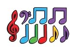 DANCING MUSIC NOTES Cutout Assortment [並行輸入品]