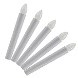 OurWarm5本セットLED電子ろうそく 電池式LEDキャンドルライト 黄色 間接照明 LEDライト 安全 火を使わない イルミネーション ライト LED 蝋燭 (5本セット)