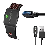 Lamshaw for COOSPO HW9 ケーブル, USB 磁気充電ケーブル 磁気吸着 1メートル 対応 COOSPO HW9 Heart Rate Monitor Armband/MOOFIT HW401 Heart Rate Monitor Armband (ブラック)