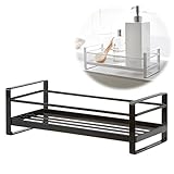 ディスペンサーラック シャワーラック ディスペンサーホルダー バスラック ディスペンサースタンド 1段 ミスト ブラック 02235