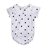 SCFLIFE新生児幼児服半袖ドットロンパー (95CM)