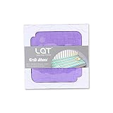 LAT(リー·アンド·タウン)ベットカバー　ベビー用フィッティングシーツ Baby Muslin fitted cirb sheet　１枚セット　コットン100% (紫)