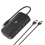 eppfun ワイヤレスHDMI 送信機 受信機1080P無線化 HDMIトランスミッター レシーバー USB-C ハブ アダプタ搭載 30m 安定転送 映像音声同期出力 PCノートパソコン/テレビ/プロジェクター用