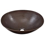 Sinkology SB306-18AG Maxwell Handmade Pure Solid Vessel Sink, 18", Aged Copper [並行輸入品]
