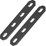 Kaedear(カエディア) バイク ユニバーサルステー 取付金具 ステンレス 厚さ2mm 金具 ブラケット 汎用 2本入り カスタムステー KDR-YX-S10-4M8 (M8×4穴/100×20×2.5mm)