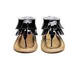 Onuneed　ベビー女の子シューズ　夏用サンダル (12（3－6ヶ月）, ブラック)