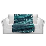 ブランケットウルトラソフトFuzzy 4サイズ！DIANOCHEデザインからby Julia Di SanoメノウMagic Dark TealホームDecor Unique Designer芸術的ス
