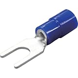 ニチフ端子工業 銅線用 環境配慮形 絶縁被覆付圧着端子(Y形)先開形 青 TMEX 2Y-3.5L-BLU