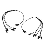 Baoblaze ELワイヤーネオン用　ストリップライト　2本　スプリッター　ケーブル　コネクター　4＆5 In 1