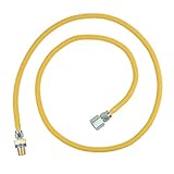 BrassCraft CSSL45R-60 P Safety PLUS Gas Appliance Connector with 3/8" OD EFV and 1/2" MIP x 1/2" FIP