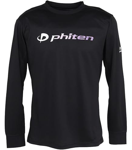 Amazon.co.jp: ファイテン（PHITEN） 長袖Tシャツ ラメグラデ ブラック