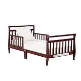 Big Oshi Classic Sleigh Design Modern Toddler Bed - Cherry [並行輸入品]
