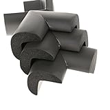 【ノーブランド 品】10個入り　ベビー　安全　コーナー　エッジ　クッション　テーブル　カバー　プロテクター　ケガ防止　高粘着力　全5色 - ブラック, XXXL