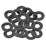 PATIKIL M8 ゴム製平ワッシャー 20個パック 8mm 内径 18mm 外径 3 mm 厚シーリングスペーサーガスケットリング 蛇口パイプ水ホースファスナーボルト用 黒