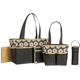 Baby Boom 5-Piece Diaper Bag Set, Floral Print by Baby Boom