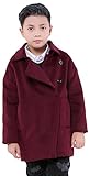 (コ-ランド) Co-land 秋冬物 子供服 アウター キッズコート トレンチコート ジャケット 男の子上着 ボーイズ かっこいい ジュニア 防寒 フォーマル ワインレッド 150