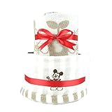 おむつケーキ ディズニー 2段 ミッキー ミニー 出産祝い ベビーギフト disney12