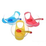 ピンクLizard 2pcs Babyボウルスプーンセット吸気温度カラーChanging Feeding ピンク SKUPLP962251-Pink