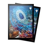Ultra PRO - Modern Horizons 3 サファイアメダリオン 100ct デッキプロテクタースリーブ マジック:ザ・ギャザリング、保護プレミアムコレクタブルトレーディングカードスリーブゲームアクセサリー。