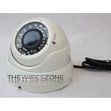 2.1MP CMOS Sensor HD TVI CVBS 1080p NTSC Ivory IR Security CCTV Dome Camera [並行輸入品]