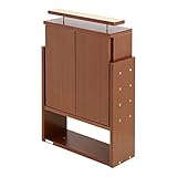 【JAJAN】フィギュアラック「レギュラー」55シリーズ奥行19cm専用上置きハイタイプ 対応天井高241-273cm ブラウン【正規品】 CR-5519UHB[地震対策]