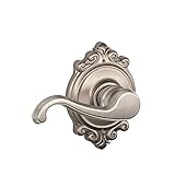 Schlage F10 CLT 619 BRK Brookshire Collection Callington Passage Lever, Satin Nickel [並行輸入品]