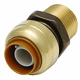 Sharkbite u120lf、1 / 2インチ1 / 2インチMNPTストレートアダプタ、12のパック