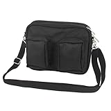 uxcell ツールバッグ　肩ストラップ　ホルダー　バッグ　調整　ブラック　ナイロン製　メタル