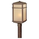 Feiss OL3408CB 1-Bulb Outdoor Wall Lantern, Corinthian Bronze Finish [並行輸入品]