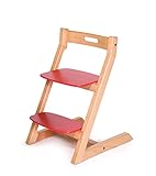 HOPPL(ホップル) Choice チョイスキッズ レッド ヨーロッパビーチ材 CH-KIDS-RD 高さ調整可能