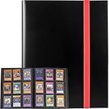 GEAoffice カードバインダー 9ポケット トレーディングカードアルバムフォルダー 360サイドローディングポケットバインダー 遊戯王 MTG その他のTCG用 ブラック