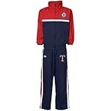 MLB Majestic Texas Rangers Infant Navy blue-cardinal 2ピースチームWindsuit 24 MO