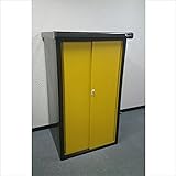 ダイマツ　プレミアム収納庫　DM-0975Y　　物置　『おしゃれ 小型 物置 屋外 DIY向け』 イエロー