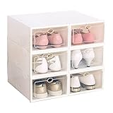 シューズボックス 透明クリアーケース 男性・女性 【靴箱/収納】【6箱入り/12箱入り】