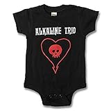 アルカリトリオ Alkaline Trio Heartskull ベビー Baby Romper シャツ T-Shirt