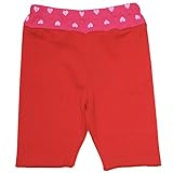 【本体綿100％】【日本製】ハートラメ切替 ハーフパンツ レッド◇90cm