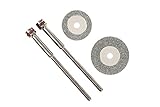IMPRESS ミニルーター　ルーター　リューター　ホビールーター用　ミニダイヤモンドカッター 2枚組 16・20mm　PROXXON(プロクソン) RYOBI(リョービ) 標準サイズ マンドレル対応