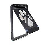 IMAGE　ペットドア　網戸専用　網戸用ペットの出入り口　取付簡単　猫、小中型犬用　取り付け説明書付き　グレー