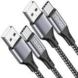 RAVIAD USB Type C ケーブル【2m/2本セット】タイプ C ケーブル 3A 急速充電 高速データ転送 高耐久ナイロン編み USB-A to USB-C ケー ブル Redmi 9T、Xperia XZ3 XZ2 XZs、Galaxy S21 S10+ S9 S8、Note 10 9、Oppo renoその他Android USB-C機器対応