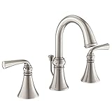 Moen WS84855SRN Two-Handle High Arc Bathroom Faucet, Spot Resist Brushed Nickel [並行輸入品]