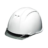 DICプラスチック ヘルメット 電気用対応・透明ひさし・スチロールライナー付 AA11-C-HA3E2-K11-WH