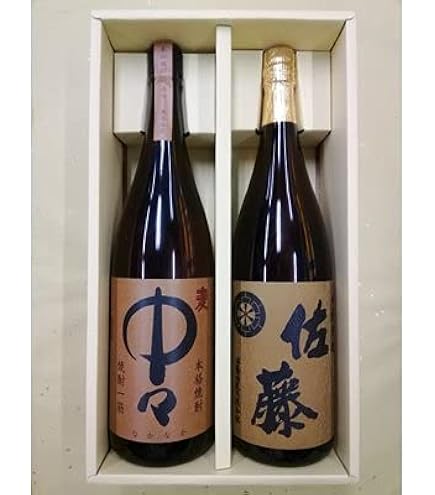 Amazon.co.jp: 焼酎 佐藤麦 中々 1800ml 焼酎 麦 中々 佐藤麦 セット